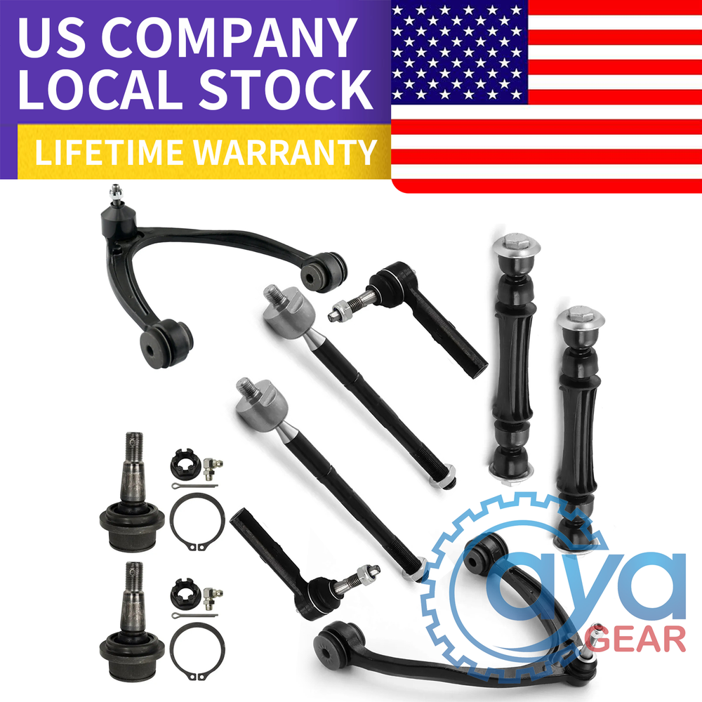 10pcs Front Control Arms with Ball Joints for 07-14 GMC Yukon Chevy Tahoe