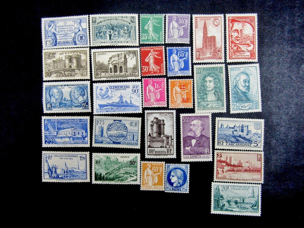 nystamps France Stamp # 335//347 Mint OG H €100 Y8y3034