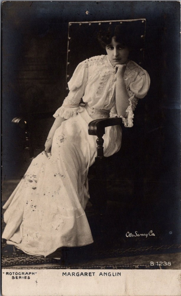 Margaret Anglin Rotograph Postcard Butte Montana 1906 Otto Sarony Co