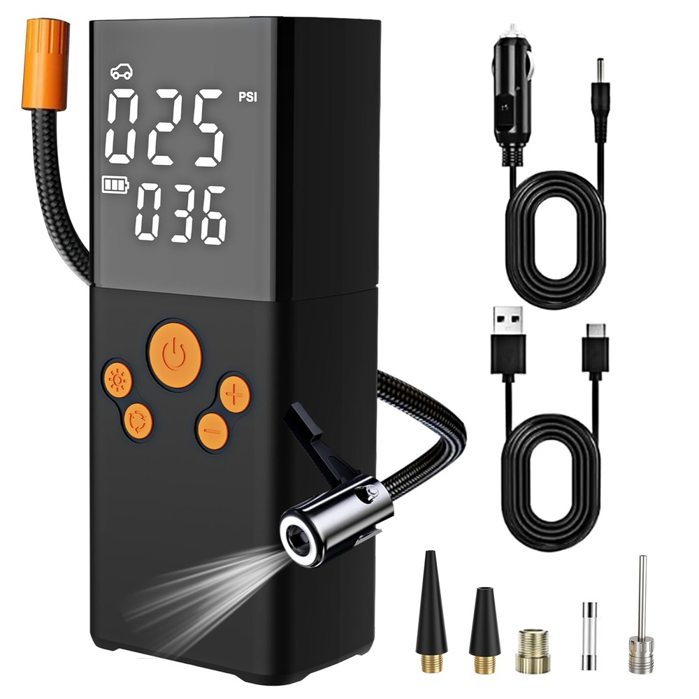 ALACOO Cordless Electric Air Pump Portable Compressor for Cars Bikes Tires