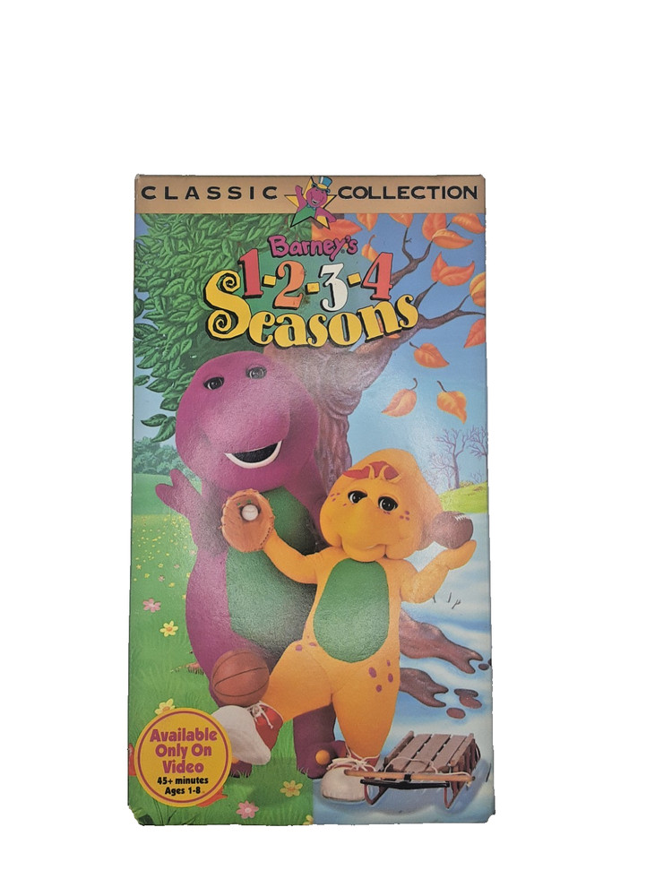 Barney and Friends Barney's 1-2-3-4 Seasons Classic Collection VHS
