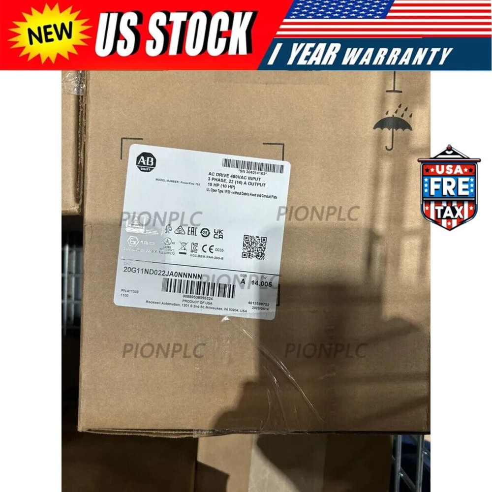 NEW Allen-Bradley 20G11ND022JA0NNNNN PowerFlex Air Cooled 755 AC Drive