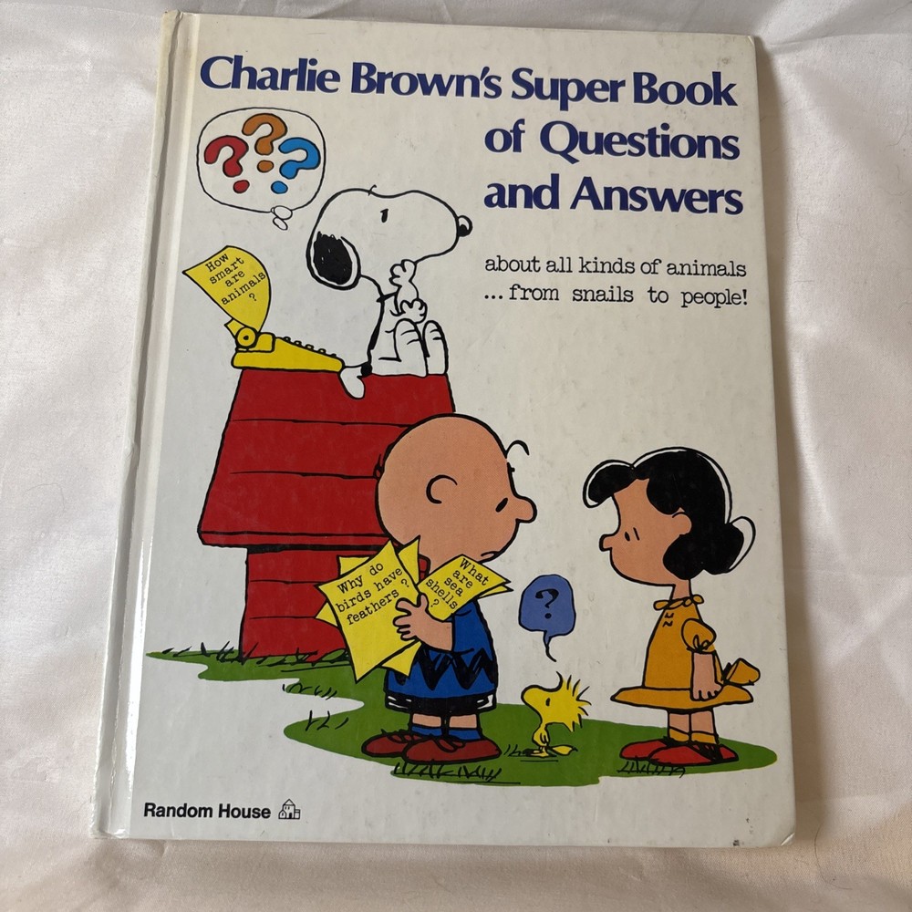 Charlie Brown's Super Book of Questions and Answers 1976 Hardcover Book