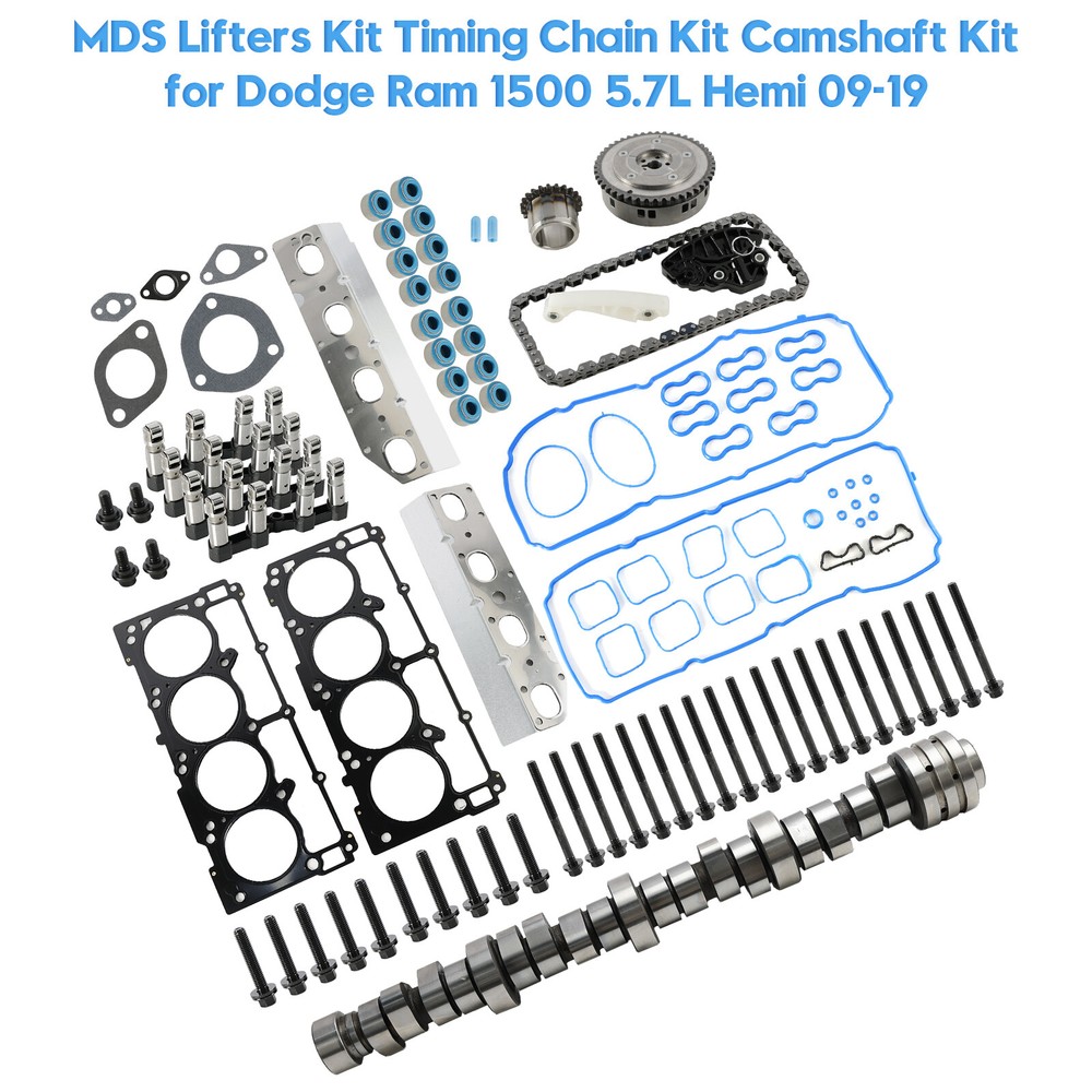MDS Lifters Kit Timing Chain Kit Camshaft Kit for Dodge Ram 1500 5.7L 09-19