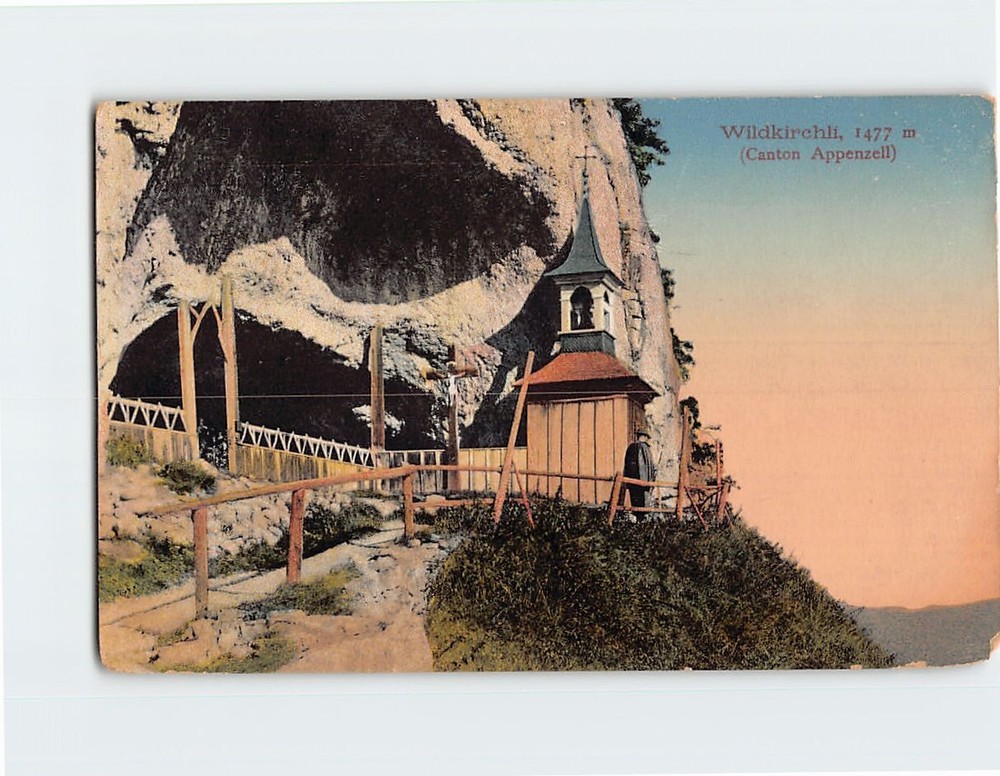 Postcard Wildkirchli Appenzell Innerrhoden Canton of Switzerland