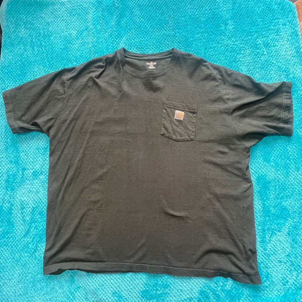 Carhartt T Shirt Black XXL Original Fit PreLoved K87 Genuine Heavy Cotton 100%