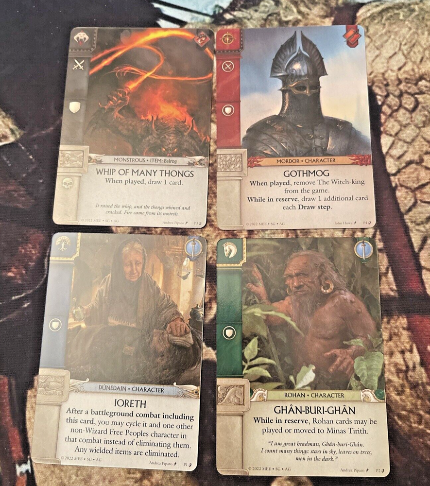 Ares Games War of the Ring The Card Game Preorder Promo Cards