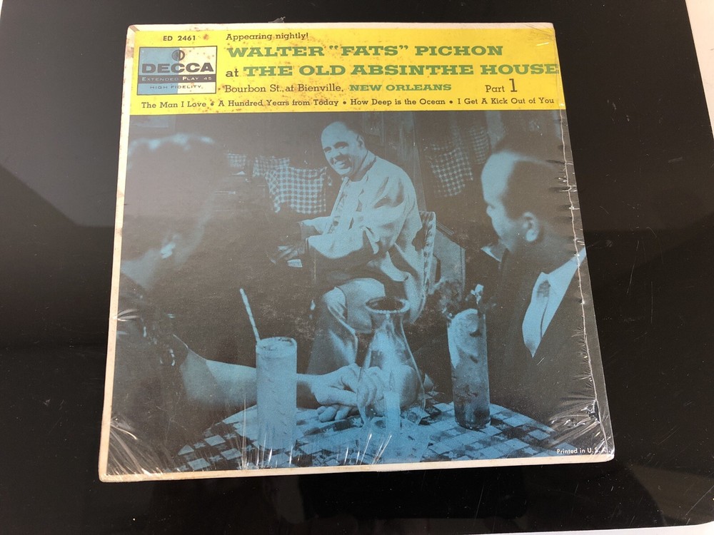 Walter Fats Pichon At The Old Absinthe House 45 Record Sealed-image