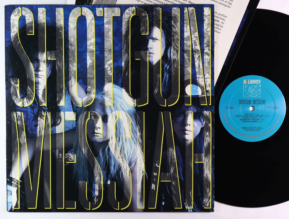 Shotgun Messiah - S/T LP - Relativity VG++ PROMO Press Kit