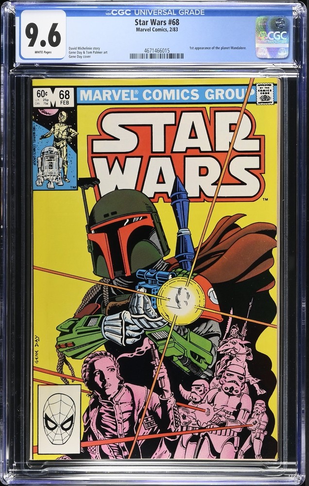 Star Wars #68 CGC 9.6 Incredible Looking Book! 1983 Boba Fett App 1st Mandalore
