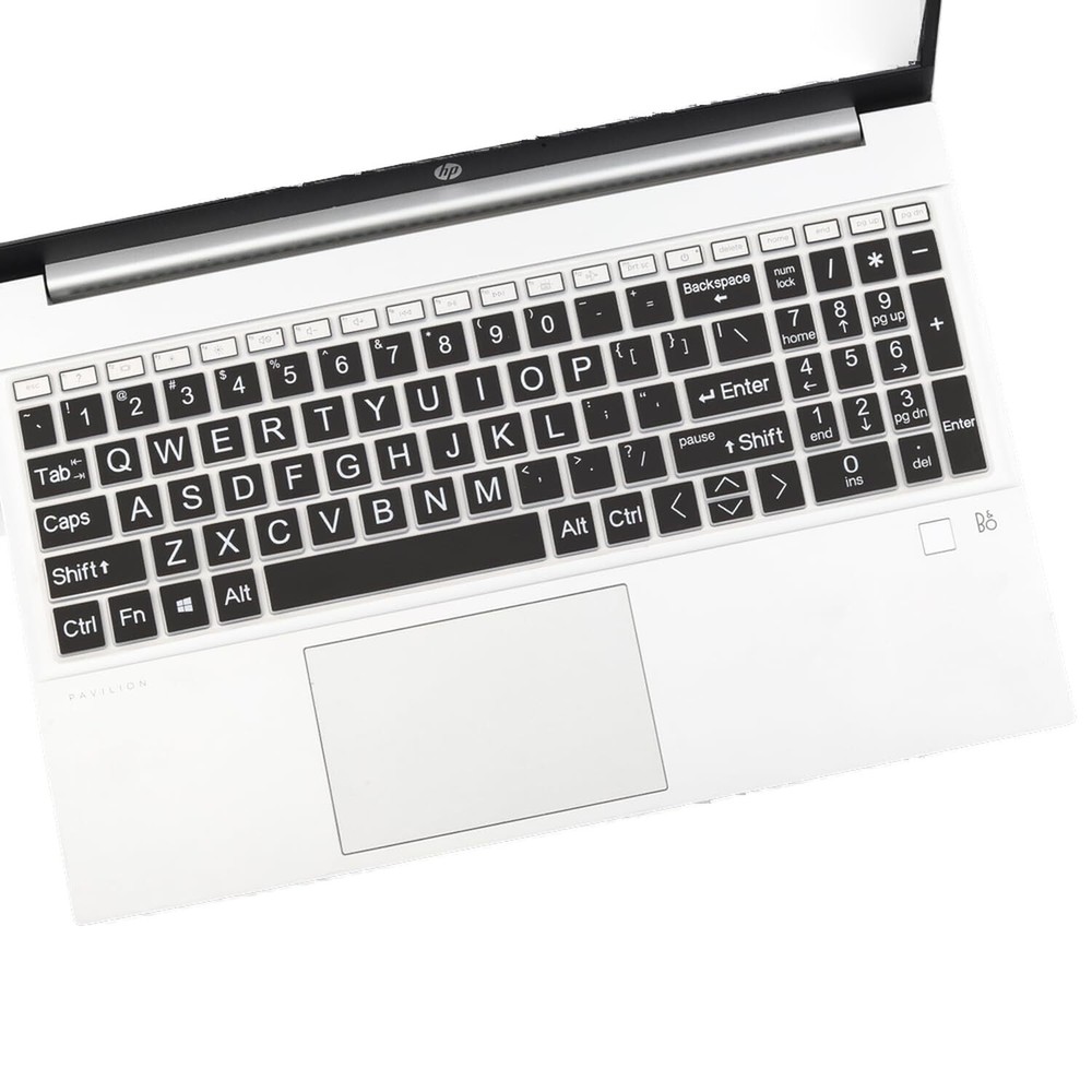 Keyboard Cover With Large Print For 15.6'' HP Laptop HP Pavilion 15-eg 15t-eg 15