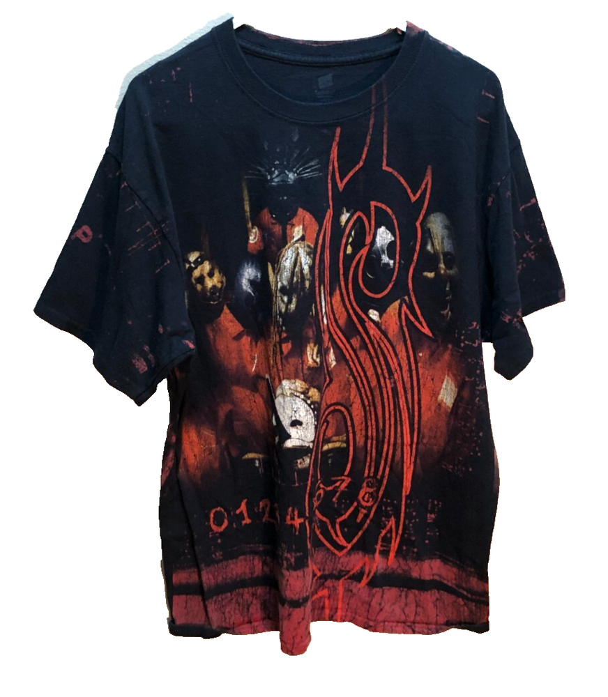 Slipknot Don't Judge Give Sh_t Two-Sided Heavy Metal Vintage 90s Black T-Shirt L