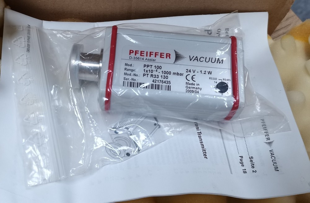 PFEIFFER PPT100 VACUUM GAUGE, PTR33130 *cm