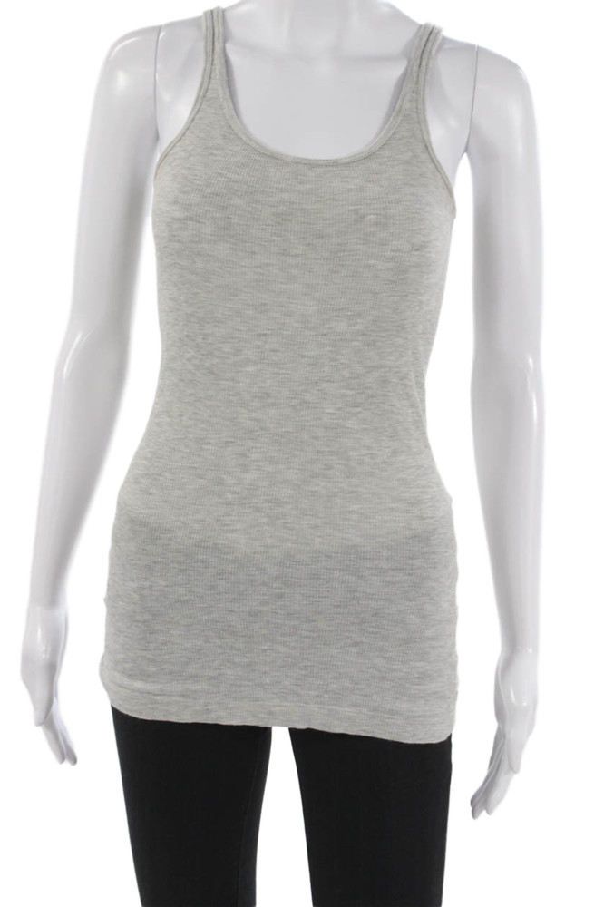 Vince Womens Gray Viscose Blend Scoop Neck Sleeveless Basic Tank Size SFree Shipping in US $100+ Orders | $6.95 Orders Below