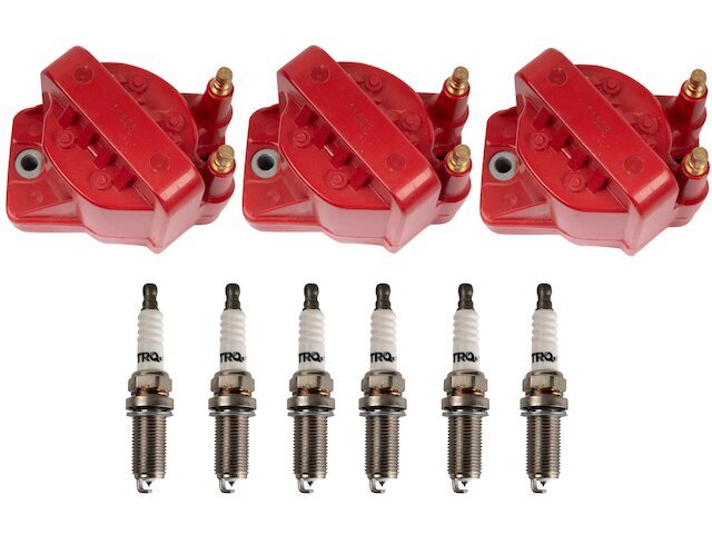 TRQ Ignition Coil and Spark Plug Kit fits Oldsmobile 98 1986-1987 98GYCF