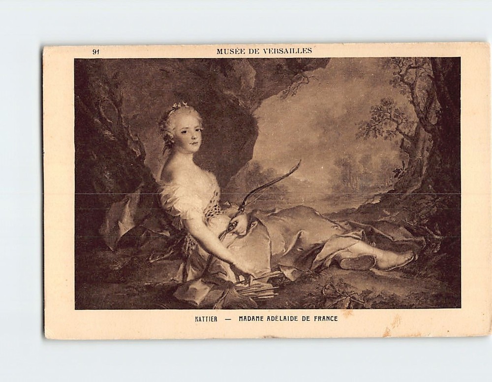 Postcard Madame Adelaide De France By Nattier Musee de Versailles France