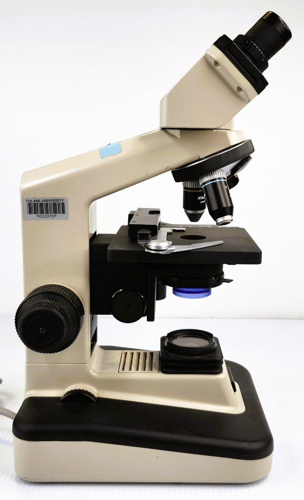 Nikon YS2-T Binocular Microscope w/ Eyepieces, 3 Objective Lenses & Slide Holder