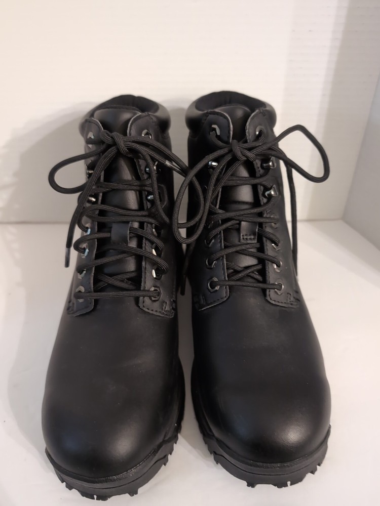 Ace Work Boots Size 8.5 Hard Toe Slip Resistant Safety Footwear-image