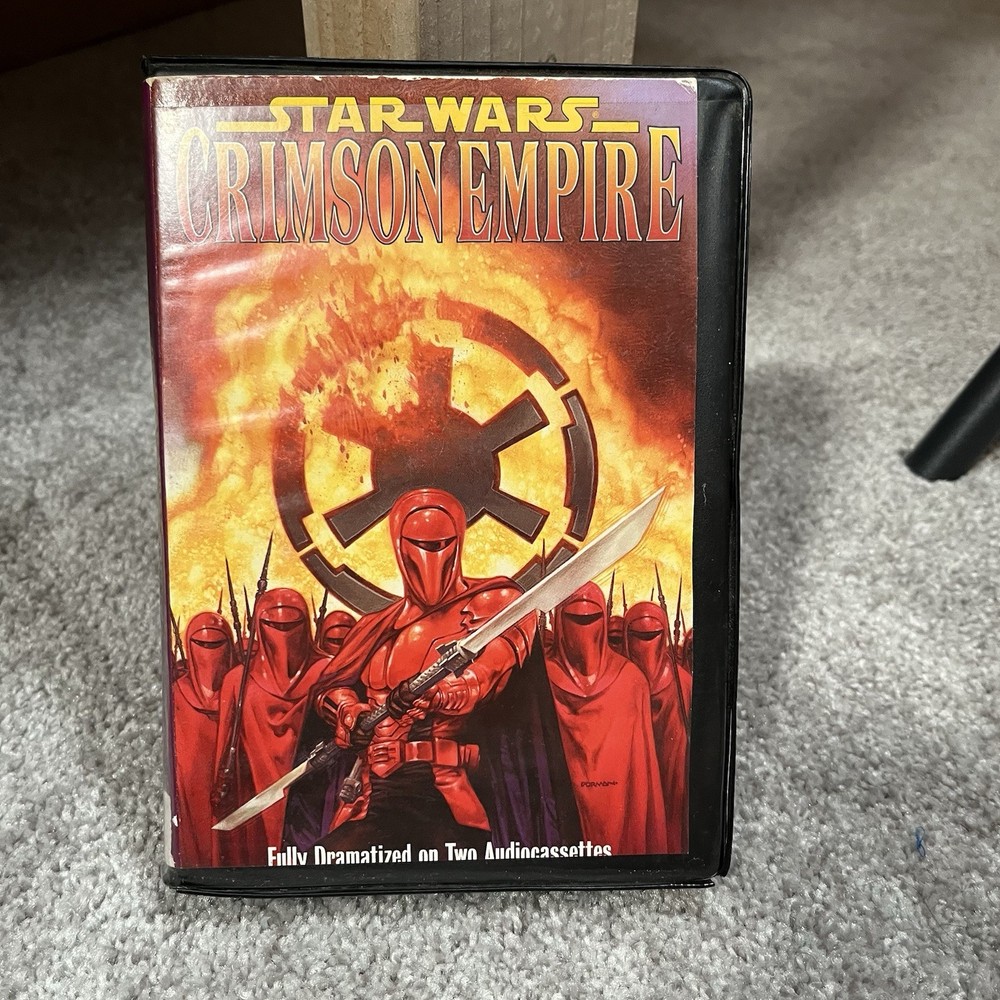 Star Wars: Crimson Empire - CASSETTE Audiobook - 2 TAPE Set RARE 1999 Tested