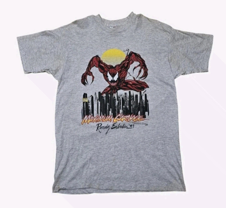 Vintage Men's Marvel Carnage Maximum Carnage 1994 Graphic Tee S-3XL Made In USA