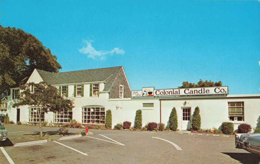 Colonial Candle Co Hyannis MA Vintage Postcard Massachusetts