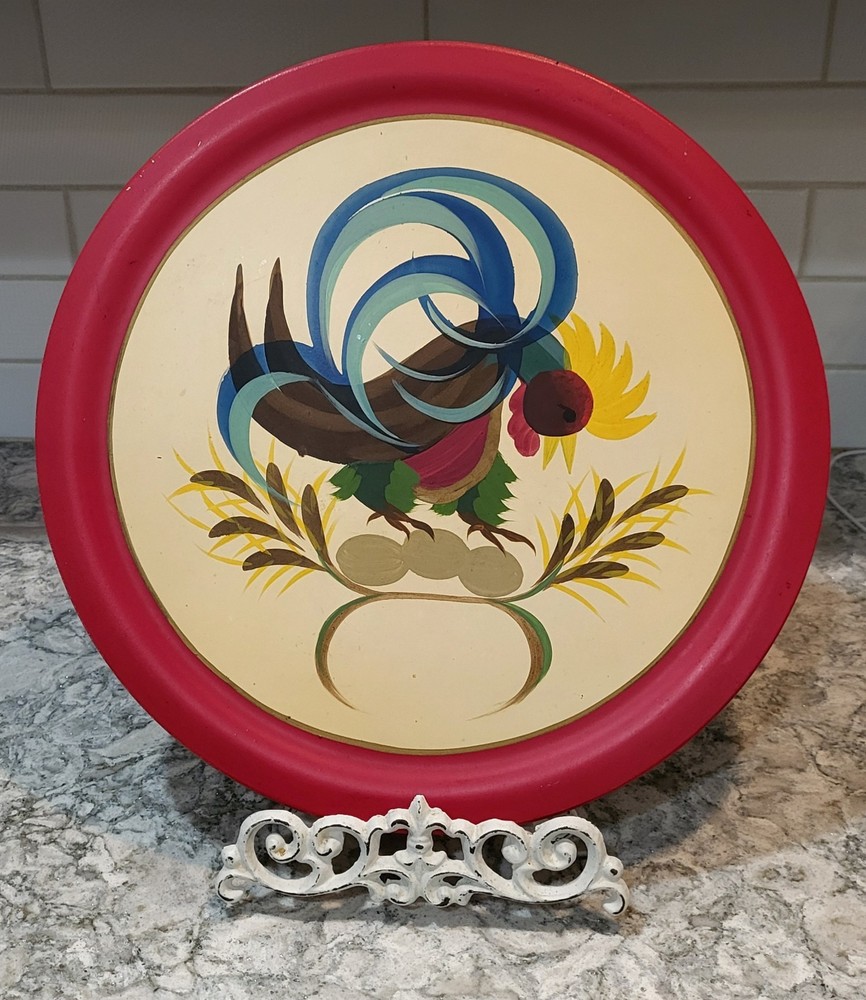 Vtg Hand Painted 16