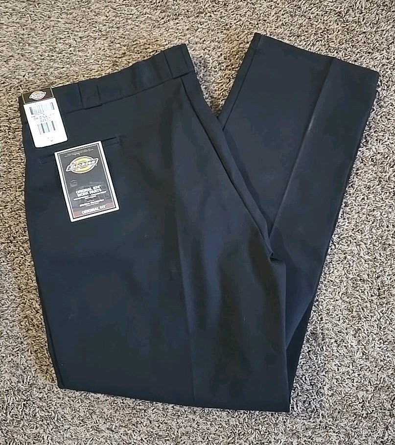 Dickies Men’s Original Fit 874 Work Pants  Black Size 44x32 New