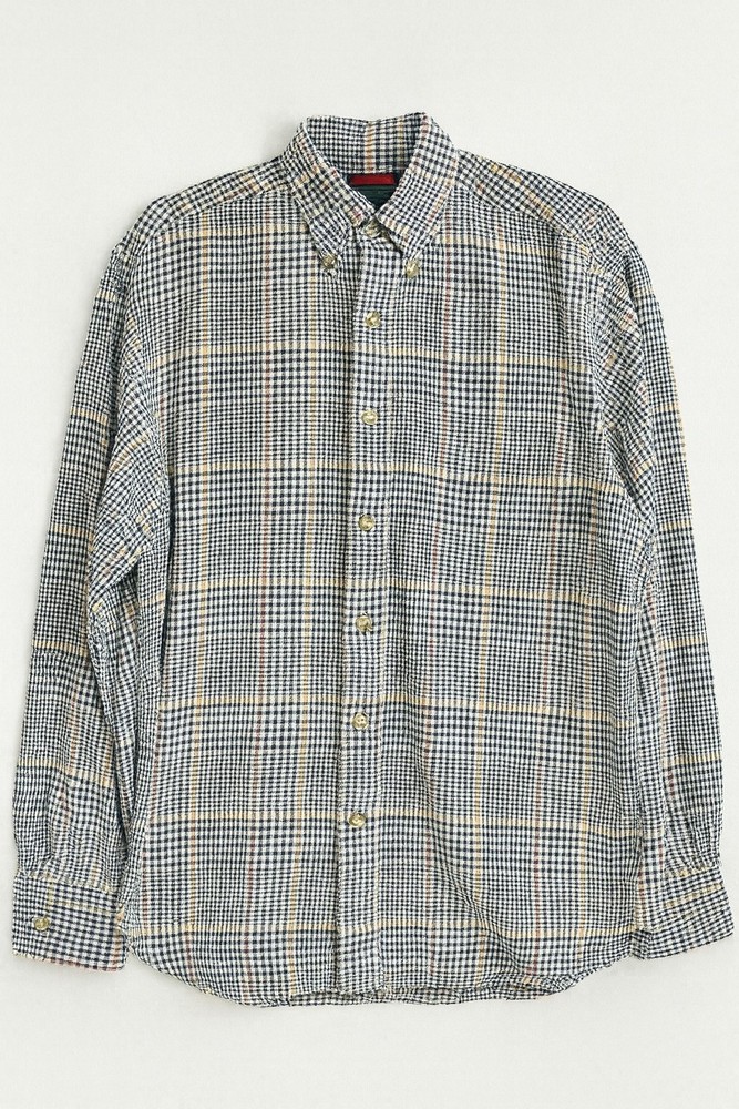 Boston Traders Men’s XL Flannel Shirt Plaid Long Sleeve 100% Cotton