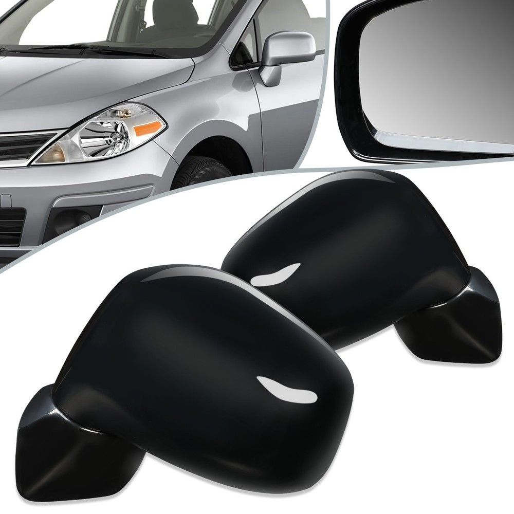Fit 07-12 Nissan Versa Pair Powered Side View Door Mirror NI1320200 NI1321200