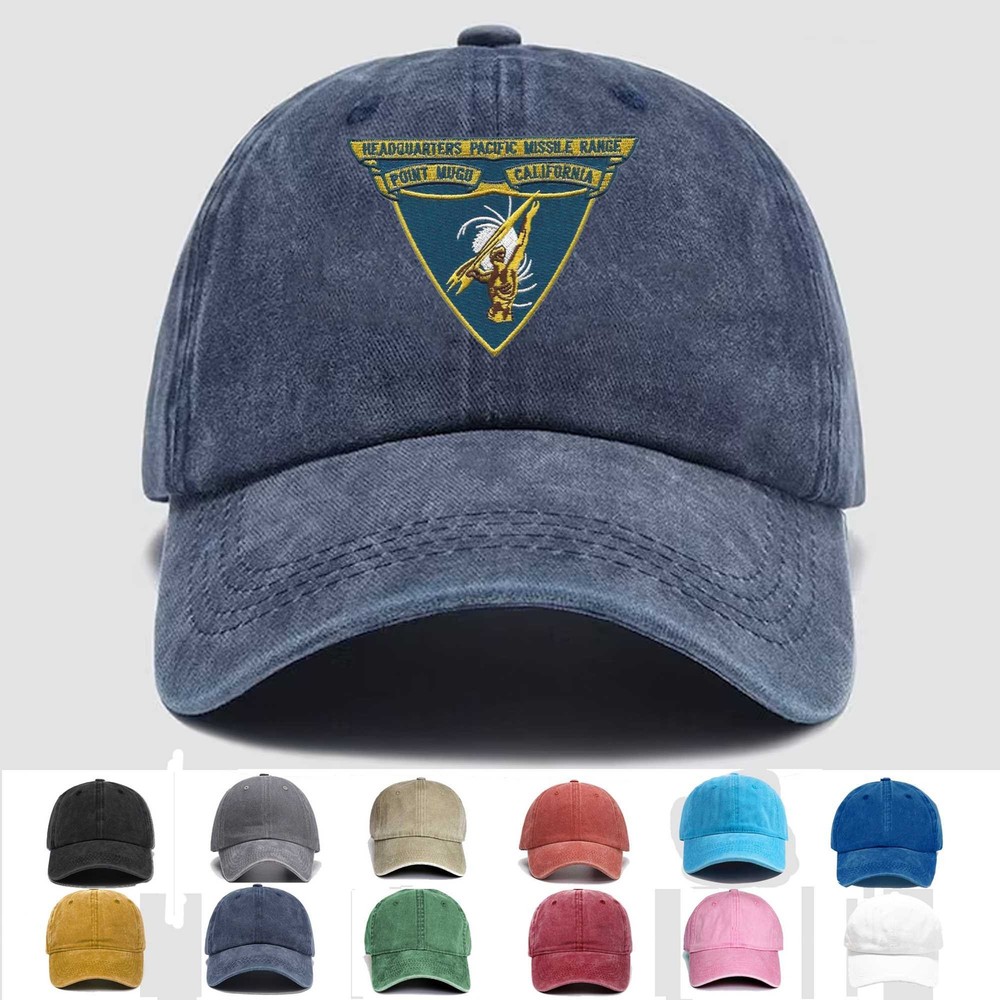 Custom Embroidered Hat Headquarters Pacific Missile Range Point Mugu California