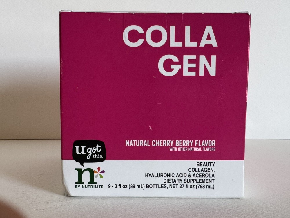 Nutrilite Collagen Shot Natural Cherry Berry  Hyaluronic Acid & Acerola 9x3fl oz-image