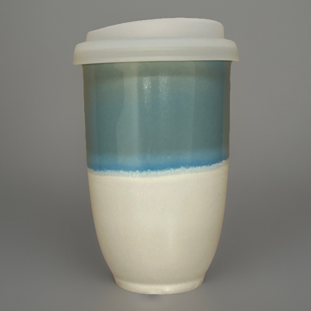 Nova Ceramics PORTABLE Lagoon CERAMIC CUP 355 ml/ 12 oz New
