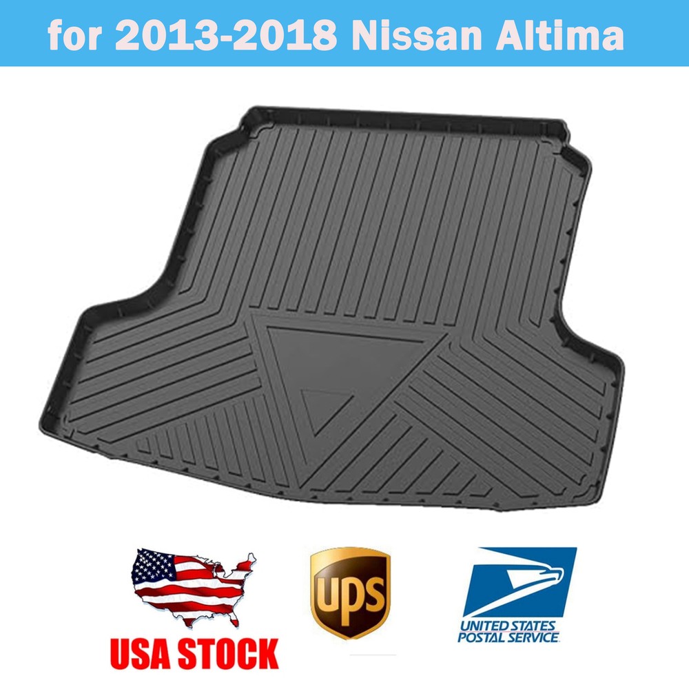 Rear Trunk Cargo Liner Floor Cover Mat Black fit for Nissan Altima 2013-2018