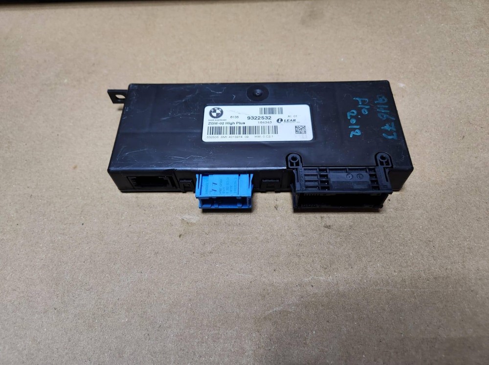 BMW Central Gateway Module 9322532. F07 GT, F10, and F11