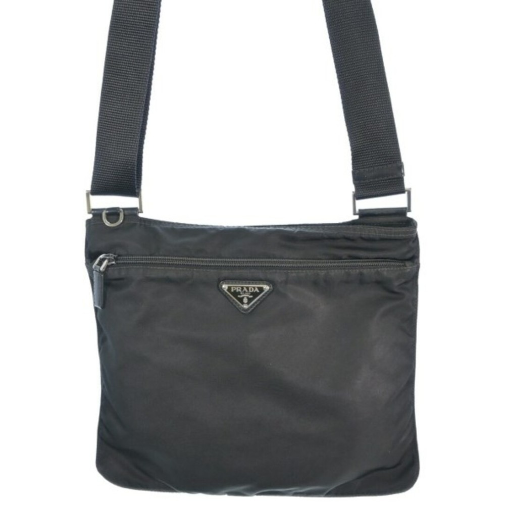 Vintage Black Prada Shoulder Bag Rare Pre-Owned Free Shipping