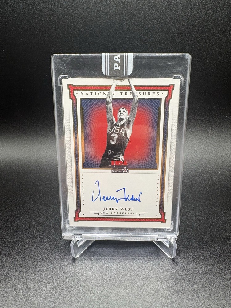 2015-16 National Treasures Black Box 1/1 2021 Jerry West Team USA Auto