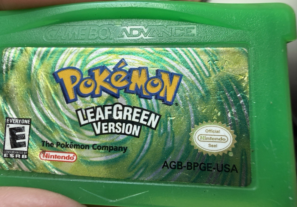Pokemon LeafGreen Version (Game Boy Advance, GBA) Authentic