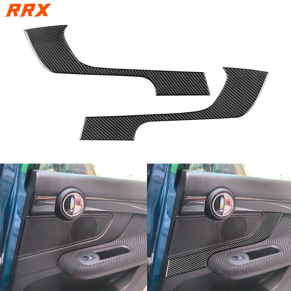 Real Carbon Fiber Interior Rear Door Panel Cover For Mini Cooper Countryman F60