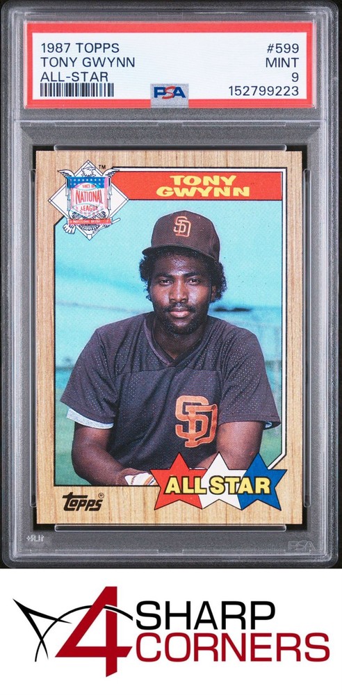 1987 Topps All-Star #599 Tony Gwynn Padres Hof Psa 9The #1 consignment choice on eBay: 4SC! Consign now!