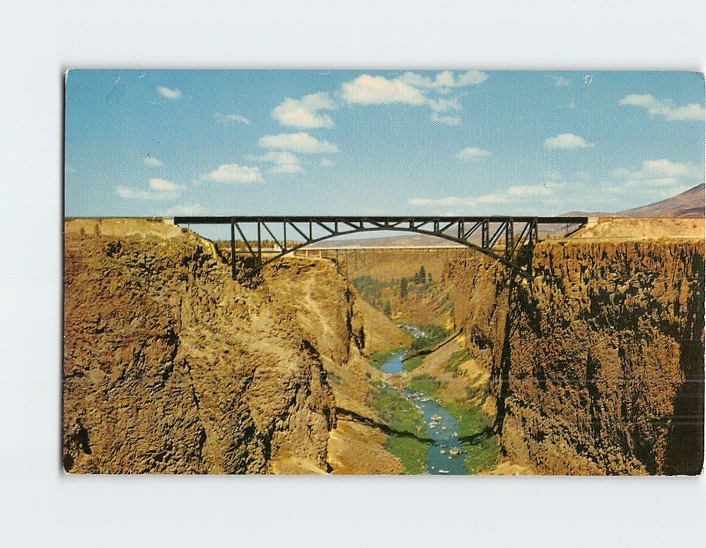 Postcard Crooked River Bridge Central Oregon USA