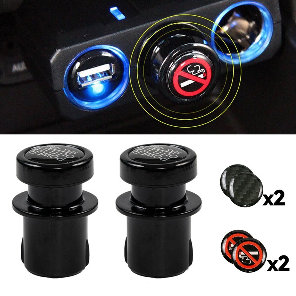 Practical Outlet Cover 21MM Accessories Black Cap Socket Car Dustproof