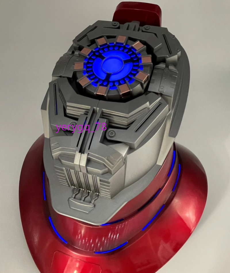1:1 Iron Man MK5 Helmet Base Stand LED 5.2 Bluetooth Breathing Light Speaker New