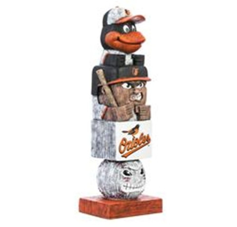 Baltimore Orioles Tiki Totem Garden Statue, Hand Painted Resin, 16 Inch,...