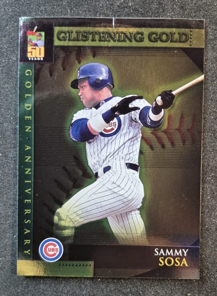 2001 Topps Glistening Gold #GA23 Sammy Sosa Cubs Baseball Card Insert