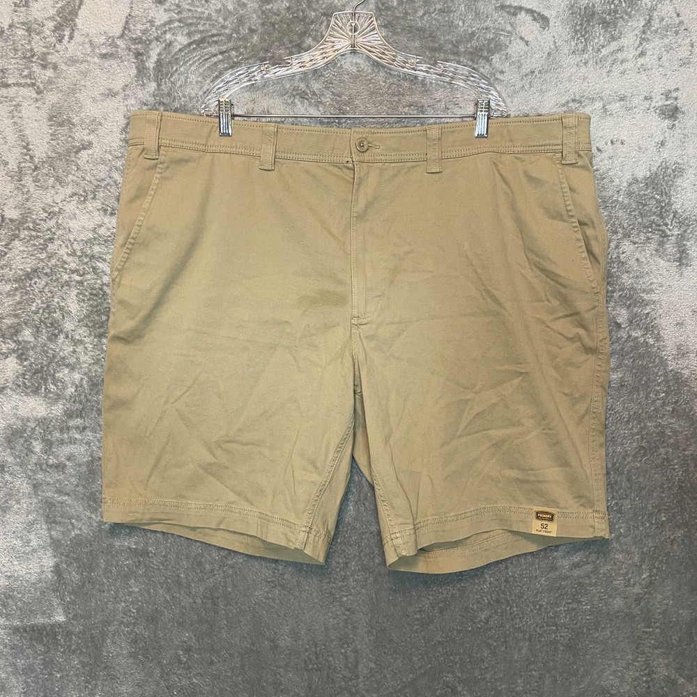Foundry Men Everyday Casual Comfort Stretch Waistband Flat Front Shorts 52