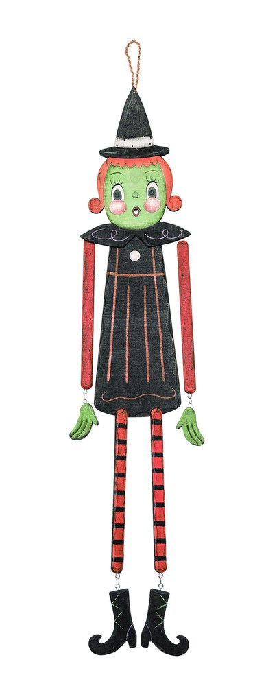 Johanna Parker Pumpkin Peeps Wooden Halloween Wall Hanging Door Decor Art