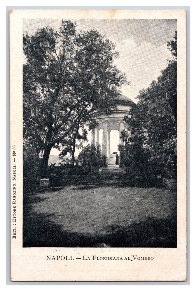Vintage Early 1900s The Floridian Gazebo Photo Naples Italy Undivided Back RPPC