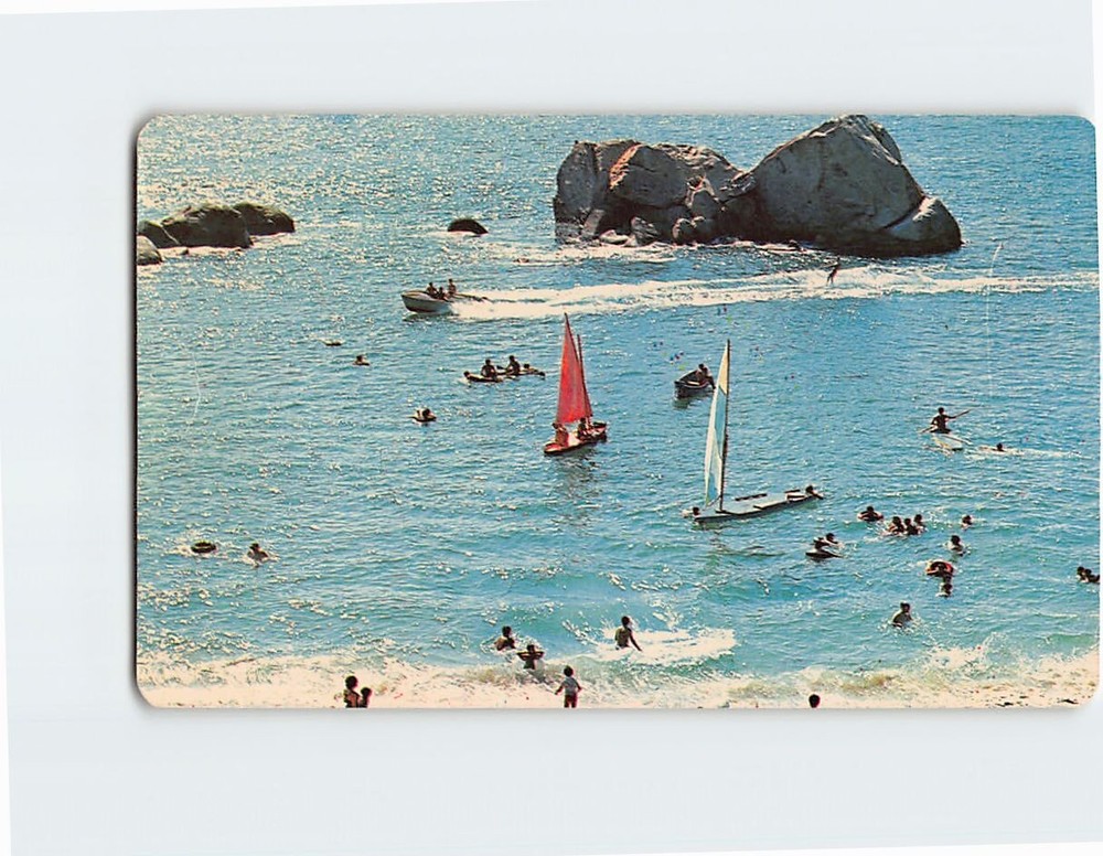 Postcard La Condesa Beach Acapulco Mexico