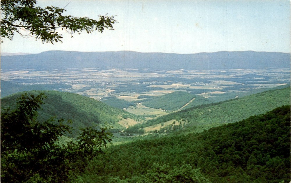 Shenandoah Valley, Massanutten Mountain, Skyline Drive, Shenandoah Postcard