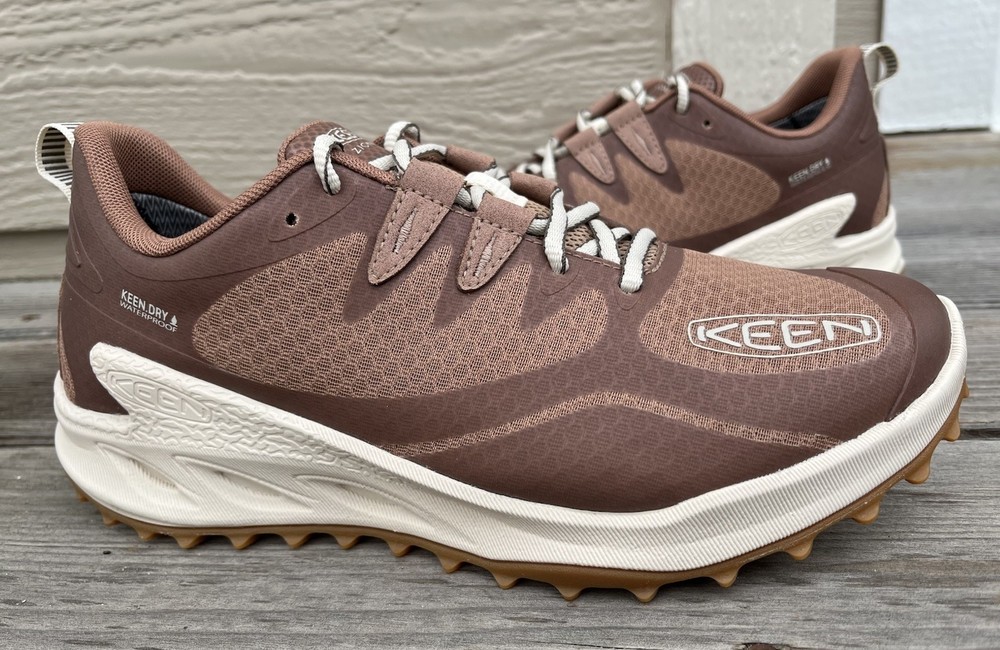 Nice! KEEN Zionic Women's 9.5 Waterproof Hiking Shoes Warm Taupe/Raw Umber